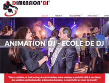 Tablet Screenshot of dimensiondj.fr